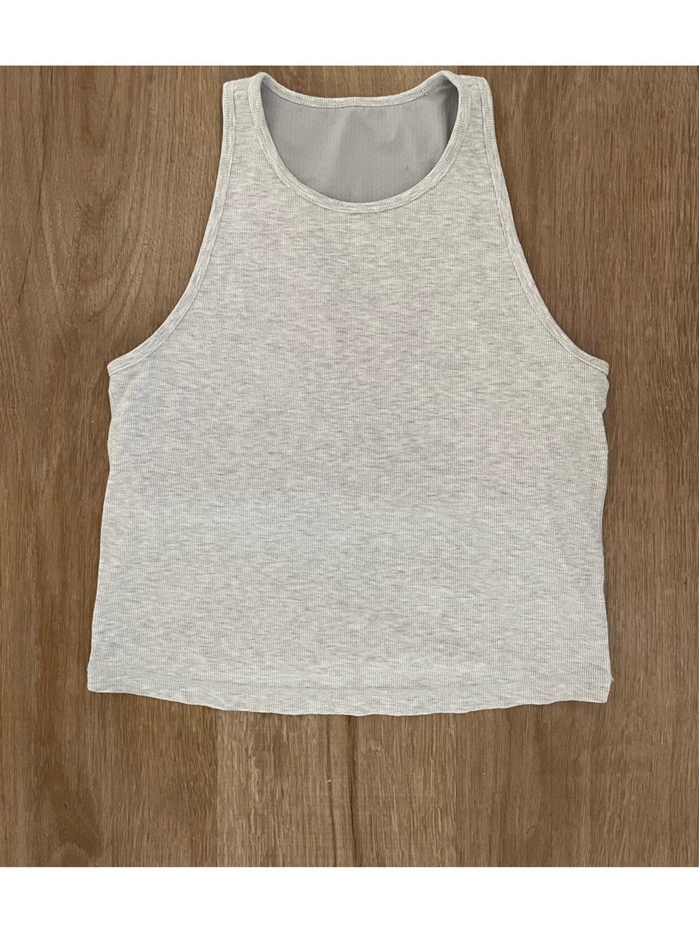 Vuori Pose Plyo Tank White Heather Grey
